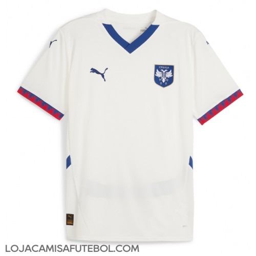 Camisa de Futebol Sérvia Equipamento Secundário Europeu 2024 Manga Curta